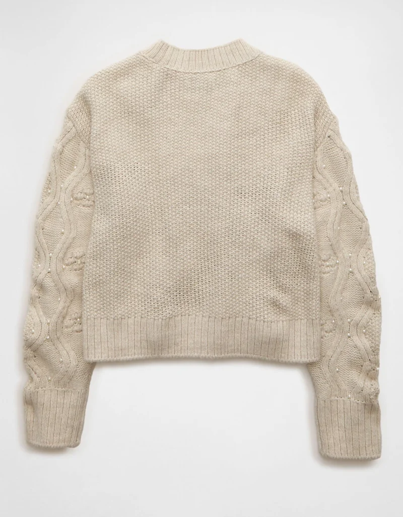 American Eagle  AE Snow Stopper Cropped Sweater for Women | Best Price UAE